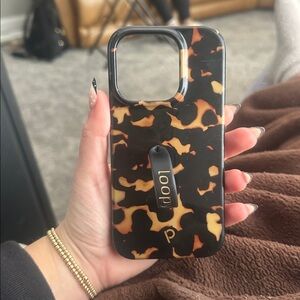 Loopy Case Black and Brown tortoise case iPhone 14 Pro